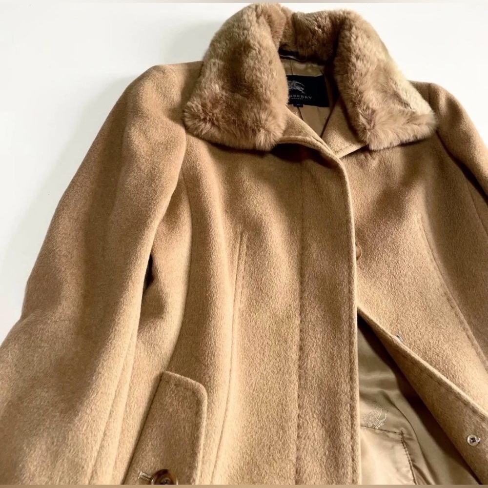 Burberry London Angora Blend Short Coat - Picture 2 of 7